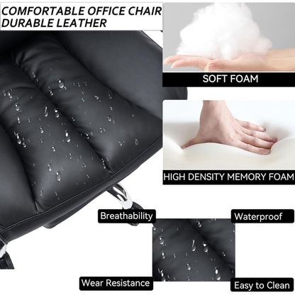 كرسي فاخر مريح من الجلد الصناعي للمكتب والألعاب