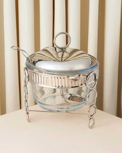 طقم أواني تقديم فاخرة مكون من 4 قطع