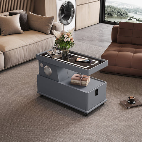 طاولة جانبية حديثة وذكية مع ضوء فاخر