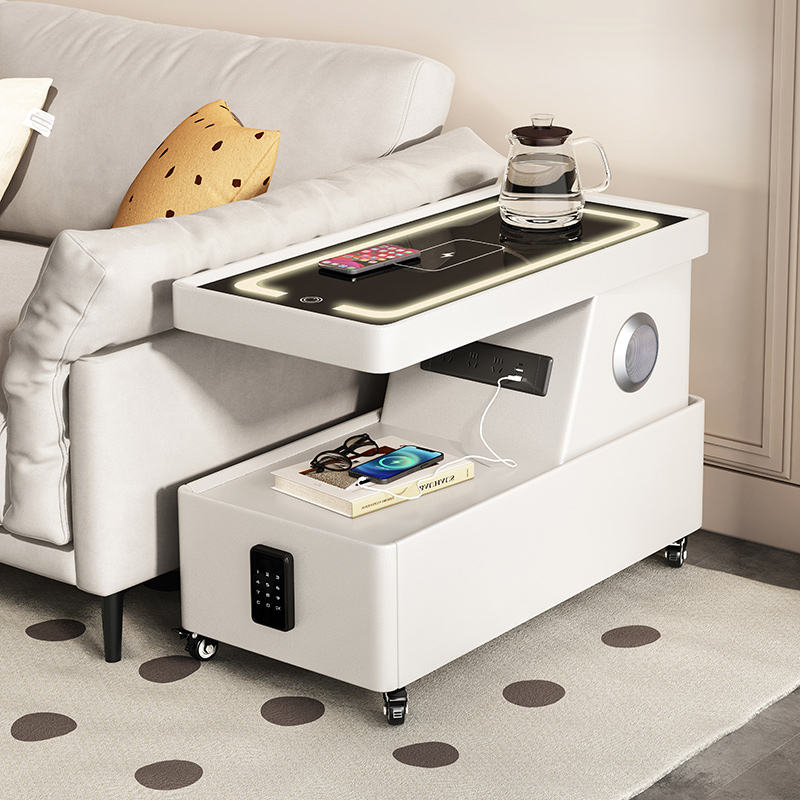 طاولة جانبية حديثة وذكية مع ضوء فاخر