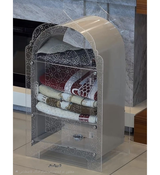 سجاد صندوقي من الأكريليك بقاعدة خشبية 30×40×47 سم