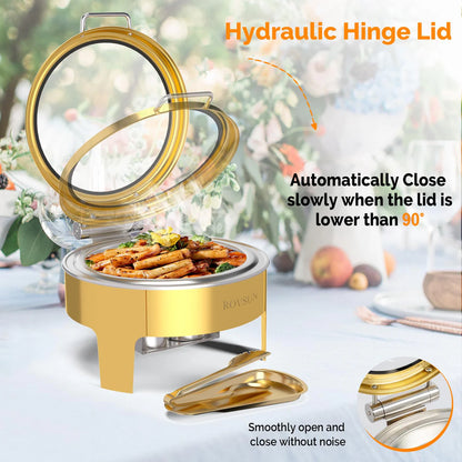 طبق تسخين ذهبي من روفسون سعة 6 كوارت 